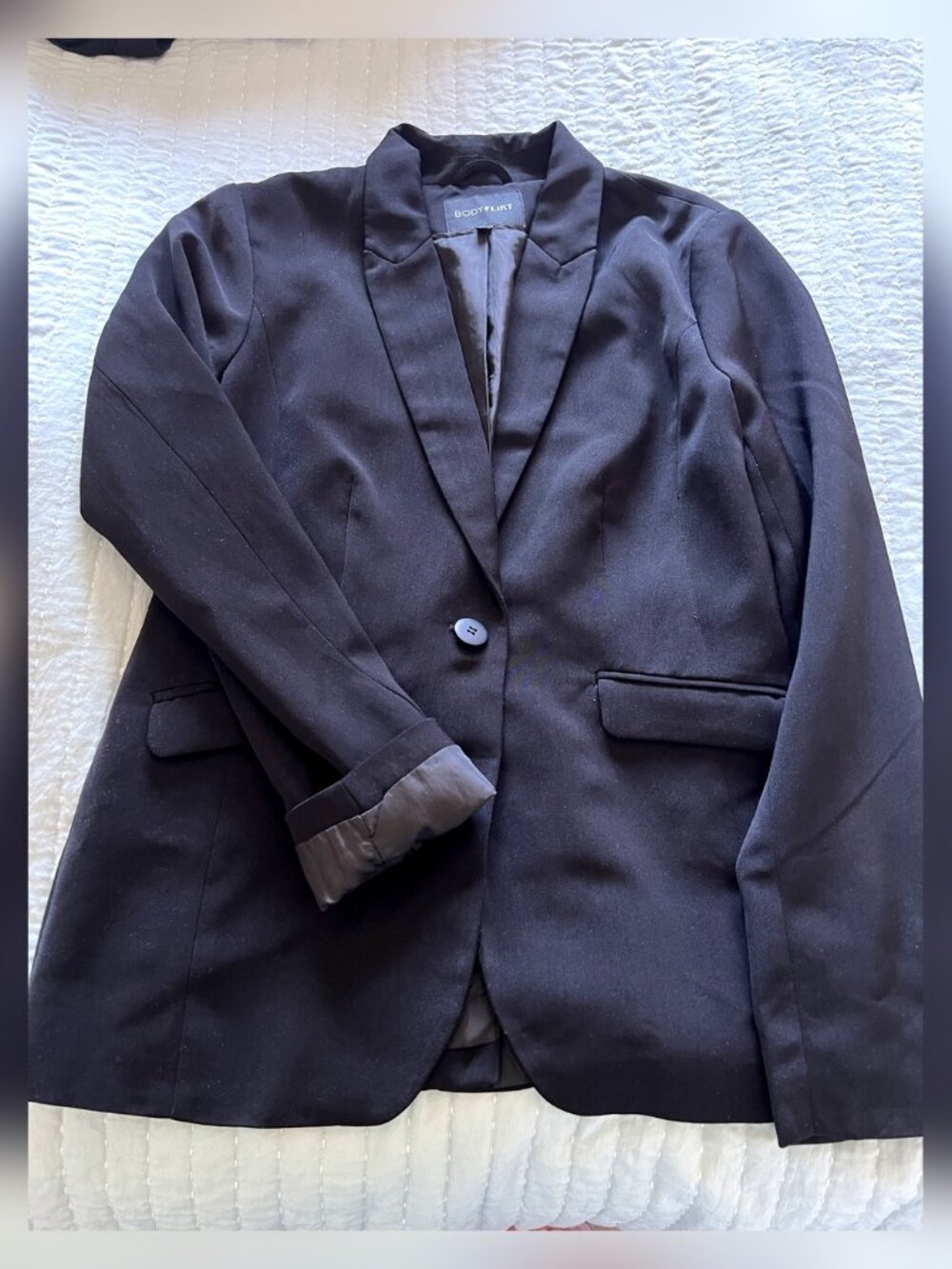 Bodyflirt Grey Satin Oversized Shirt Jacket EU 38